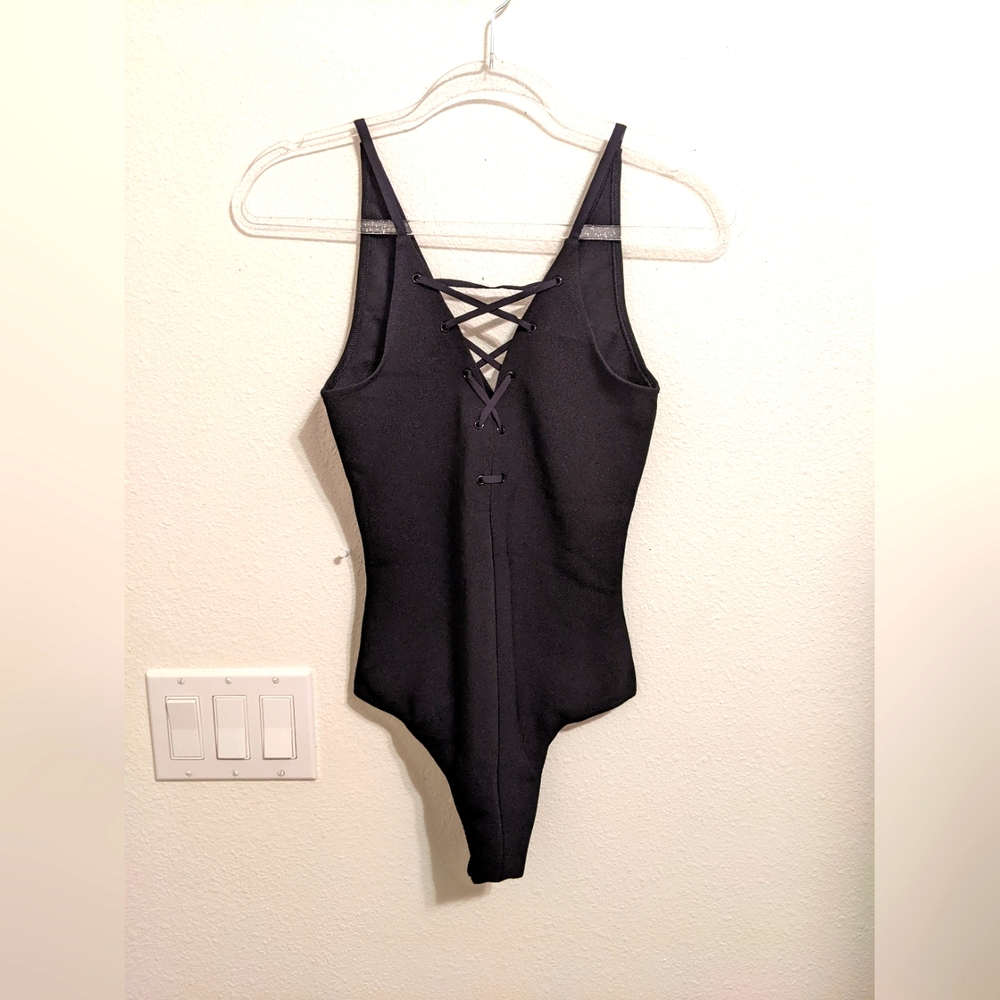 Express Black Sexy Bodysuit